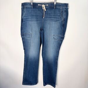 Torrid Jeans Weekend Boyfriend Straight Super Soft Pull On Drawstring Women 3 R